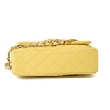 CHANEL Handbag 21P Yellow Caviar Quilted Classic Flap Small Light Gold Hardware -Knockoff
