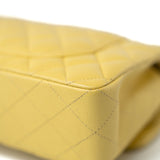 CHANEL Handbag 21P Yellow Caviar Quilted Classic Flap Small Light Gold Hardware -Knockoff
