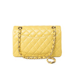 CHANEL Handbag 21P Yellow Caviar Quilted Classic Flap Small Light Gold Hardware -Knockoff
