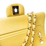 CHANEL Handbag 21P Yellow Caviar Quilted Classic Flap Small Light Gold Hardware -Knockoff
