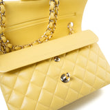 CHANEL Handbag 21P Yellow Caviar Quilted Classic Flap Small Light Gold Hardware -Knockoff
