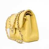 CHANEL Handbag 21P Yellow Caviar Quilted Classic Flap Small Light Gold Hardware -Knockoff
