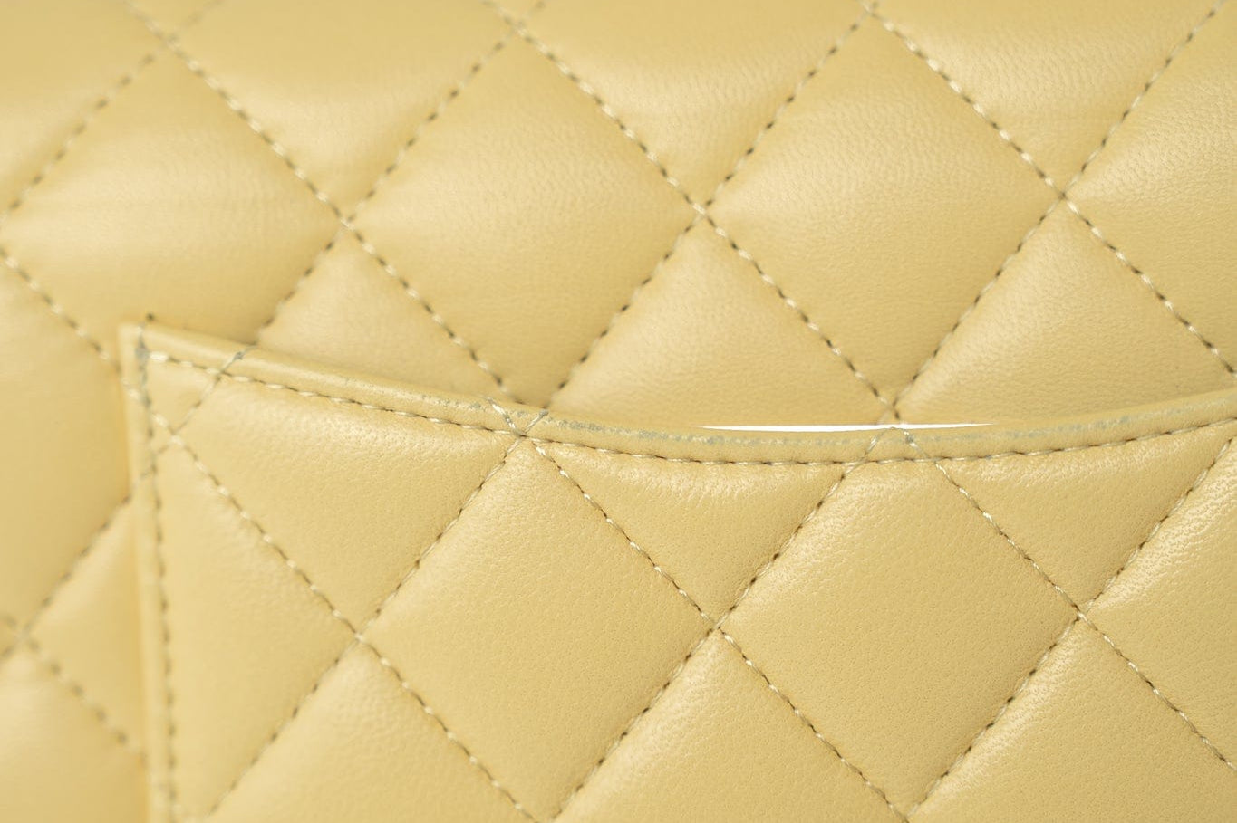 CHANEL Handbag 21P Yellow Lambskin Quilted Mini Rectangular Single Flap Blue Interior / Rainbow Hardware -Knockoff
