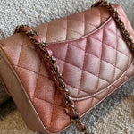 CHANEL Handbag 21S Chanel Metallic Rose Gold Calfskin Quilted Mini Rectangular Single Flap LGHW -Knockoff
