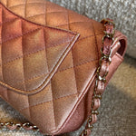 CHANEL Handbag 21S Chanel Metallic Rose Gold Calfskin Quilted Mini Rectangular Single Flap LGHW -Knockoff
