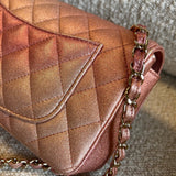 CHANEL Handbag 21S Chanel Metallic Rose Gold Calfskin Quilted Mini Rectangular Single Flap LGHW -Knockoff
