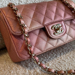 CHANEL Handbag 21S Chanel Metallic Rose Gold Calfskin Quilted Mini Rectangular Single Flap LGHW -Knockoff
