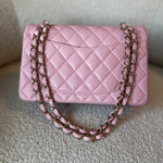 CHANEL Handbag 21S Light Pink Lambskin Quilted Classic Flap Small -Knockoff
