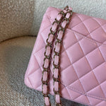 CHANEL Handbag 21S Light Pink Lambskin Quilted Classic Flap Small -Knockoff
