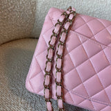 CHANEL Handbag 21S Light Pink Lambskin Quilted Classic Flap Small -Knockoff
