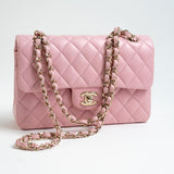 CHANEL Handbag 21S Light Pink Lambskin Quilted Classic Flap Small -Knockoff
