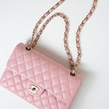 CHANEL Handbag 21S Light Pink Lambskin Quilted Classic Flap Small -Knockoff
