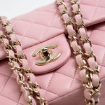 CHANEL Handbag 21S Light Pink Lambskin Quilted Classic Flap Small -Knockoff
