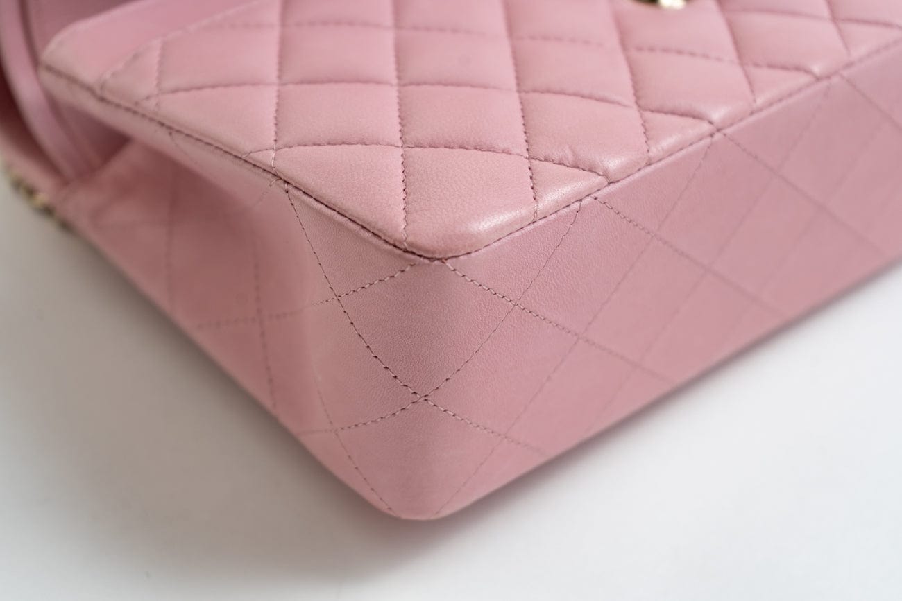 CHANEL Handbag 21S Light Pink Lambskin Quilted Classic Flap Small -Knockoff
