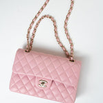 CHANEL Handbag 21S Light Pink Lambskin Quilted Classic Flap Small -Knockoff
