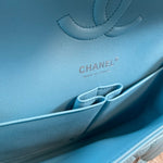 CHANEL Handbag 21S Neon Blue Lambskin Quilted Classic Flap Medium SHW -Knockoff
