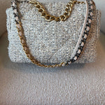 CHANEL Handbag 21S Oreo Tweed Quilted 19 Flap Large  Mixed Hardware -Knockoff
