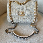 CHANEL Handbag 21S Oreo Tweed Quilted 19 Flap Small Mixed Hardware -Knockoff
