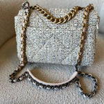 CHANEL Handbag 21S Oreo Tweed Quilted 19 Flap Small Mixed Hardware -Knockoff
