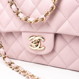 CHANEL Handbag 21S Pink Clair Caviar Classic Flap Quilted Medium LGHW -Knockoff
