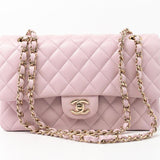 CHANEL Handbag 21S Pink Clair Caviar Classic Flap Quilted Medium LGHW -Knockoff
