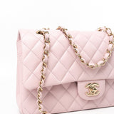 CHANEL Handbag 21S Pink Clair Caviar Classic Flap Quilted Medium LGHW -Knockoff
