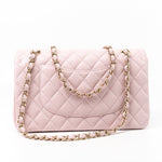 CHANEL Handbag 21S Pink Clair Caviar Classic Flap Quilted Medium LGHW -Knockoff
