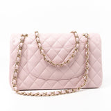 CHANEL Handbag 21S Pink Clair Caviar Classic Flap Quilted Medium LGHW -Knockoff
