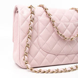 CHANEL Handbag 21S Pink Clair Caviar Classic Flap Quilted Medium LGHW -Knockoff
