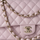 CHANEL Handbag 21S Pink Clair Caviar Classic Flap Quilted Medium LGHW -Knockoff
