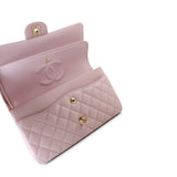 CHANEL Handbag 21S Pink Clair Caviar Classic Flap Quilted Medium LGHW -Knockoff
