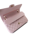 CHANEL Handbag 21S Pink Clair Caviar Classic Flap Quilted Medium LGHW -Knockoff
