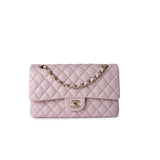 CHANEL Handbag 21S Pink Clair Caviar Classic Flap Quilted Medium LGHW -Knockoff
