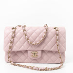 CHANEL Handbag 21S Pink Clair Caviar Classic Flap Quilted Medium LGHW -Knockoff
