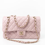 CHANEL Handbag 21S Pink Clair Caviar Classic Flap Quilted Medium LGHW -Knockoff
