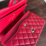 Chanel Handbag 21S Red Iridescent Caviar Quilted Classic Flap Medium -Knockoff
