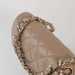 CHANEL Handbag 22A Dark Beige Caviar Quilted Classic Flap Small with Light Gold Hardware -Knockoff
