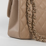 CHANEL Handbag 22A Dark Beige Caviar Quilted Classic Flap Small with Light Gold Hardware -Knockoff
