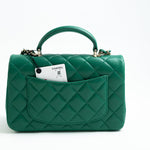 CHANEL Handbag 22A Emerald Green Lambskin Quilted Mini Top Handle LGHW -Knockoff
