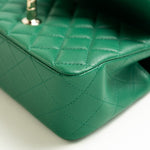 CHANEL Handbag 22A Emerald Green Lambskin Quilted Mini Top Handle LGHW -Knockoff
