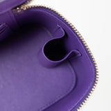 CHANEL Handbag 22A Purple Lambskin Quilted Vanity Case w/ Mirror Light Gold Hardware -Knockoff
