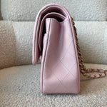 CHANEL Handbag 22B Rose Claire/ light pink Caviar Quilted Classic Double Flap Medium Light Gold Hardware -Knockoff
