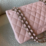 CHANEL Handbag 22B Rose Claire/ light pink Caviar Quilted Classic Double Flap Medium Light Gold Hardware -Knockoff
