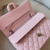 CHANEL Handbag 22B Rose Claire/ light pink Caviar Quilted Classic Double Flap Medium Light Gold Hardware -Knockoff
