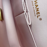 CHANEL Handbag 22B Rose Claire/ light pink Caviar Quilted Classic Double Flap Medium Light Gold Hardware -Knockoff
