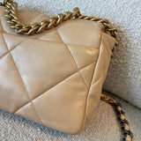 CHANEL Handbag 22C Beige Clair 19 Flap Small MHW -Knockoff
