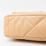 CHANEL Handbag 22C Beige Lambskin Quilted 19 Flap Small Mixed Hardware -Knockoff
