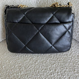 CHANEL Handbag 22C Black Lambskin Quilted 19 Flap Small MHW -Knockoff
