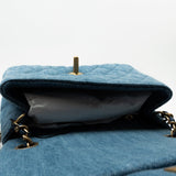 CHANEL Handbag 22C Blue Denim Pearl Crush Square Mini Flap AGHW -Knockoff
