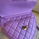 CHANEL Handbag 22C In Love Purple Lambskin Large Heart Bag LGHW -Knockoff
